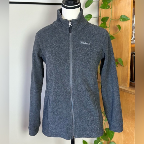 Columbia grey kids fleece jacket - Picture 1 of 5